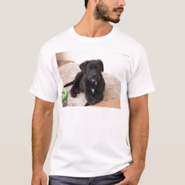 Camiseta Filhote de Labrador Retriever Preto