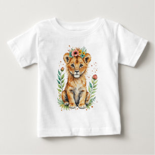 Camiseta Filhote de leão fofo