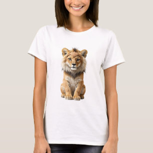 Camiseta Filhote de Leão Majestoso com Tira de Cabeça Triba