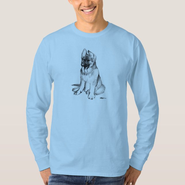Camiseta Filhote de Pastor Alemão (Frente)