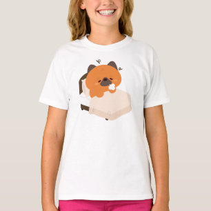 Camiseta Filhote de Pastor Alemão Cansado e Fofo