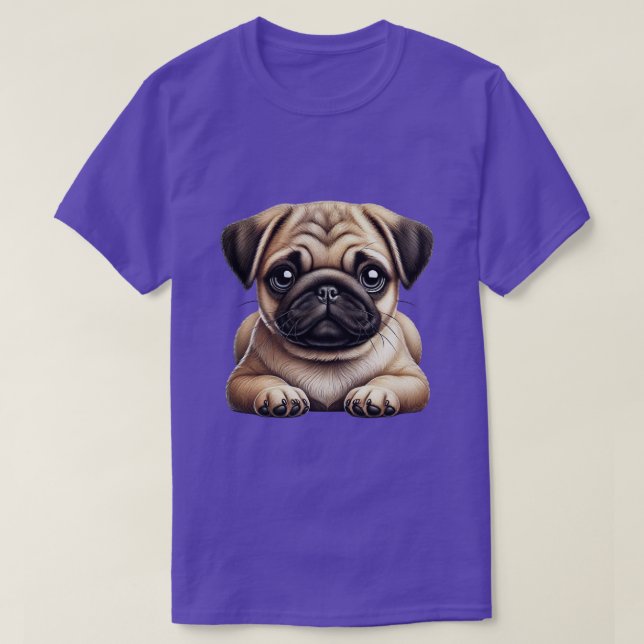 Camiseta Filhote de Pug (Frente do Design)