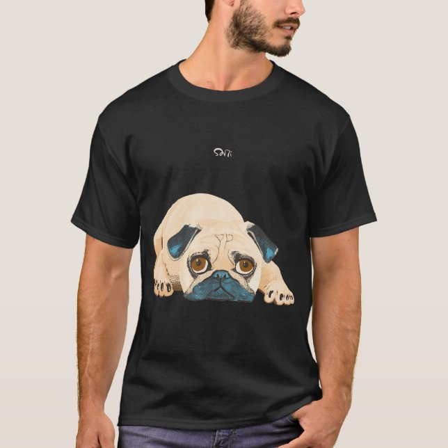 Camiseta Filhote de pug (Frente)