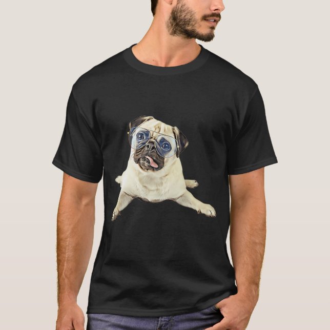 Camiseta Filhote de pug (Frente)