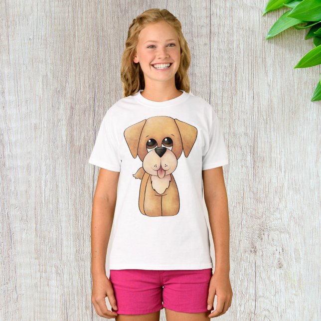 Camiseta Filhote de Retriever Dourado Cachorro Adorável (Criador carregado)