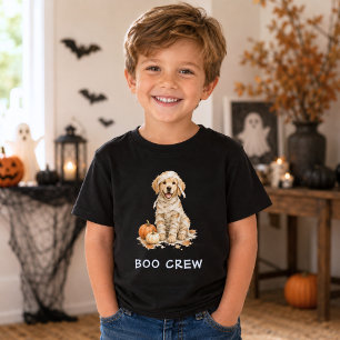 Camiseta Filhote de Retriever Dourado de Halloween Enfaixad