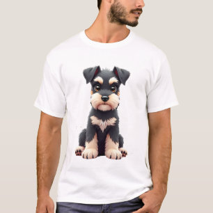 Camiseta Filhote de Schnauzer Miniatura (2)