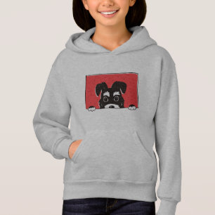 Camiseta Filhote de Schnauzer Miniatura Preto Fofo