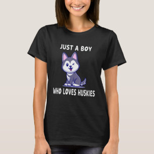 Camiseta Filhote engraçado de Husky Siberiano, apenas um me