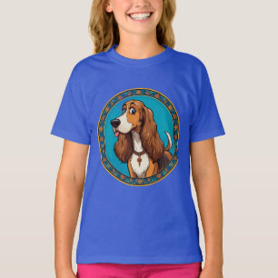 Camiseta Filhote Fofo design colorido em estilo de desenho
