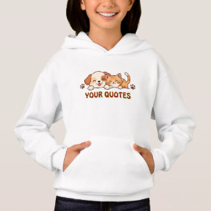 Camiseta Filhote Fofo e Gatinho se Aconchegando