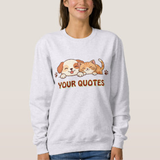 Camiseta Filhote Fofo e Gatinho se Aconchegando