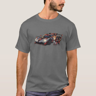 Camiseta filhote piloto de carros esportivos