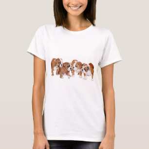 Camiseta Filhotes de Bulldog Inglês