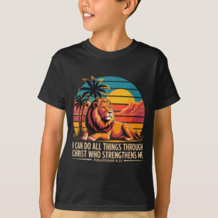 Camiseta Filipenses Cristãos 4 13 Força Leão Religioso