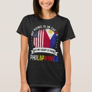 Camiseta Filipina American Flag Filipino Roots USA Citizen
