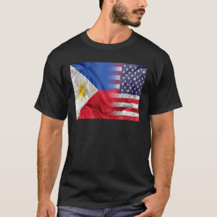 Camiseta Filipinas: Bandeira Do Filipino American Roots V