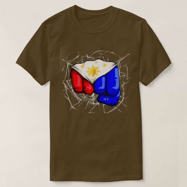Camiseta Filipinas: Bandeira filipina Labino Lang Pinoy De (Frente do Design)