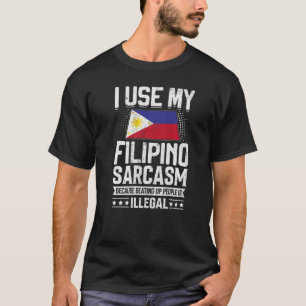 Camiseta Filipinas: Bandeiras para Homens e Mulheres Filipi