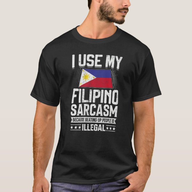 Camiseta Filipinas: Bandeiras para Homens e Mulheres Filipi (Frente)