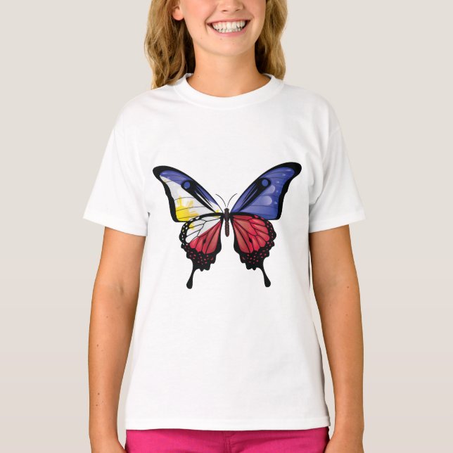 Camiseta Filipinas - Bandeja-borboleta (Frente)