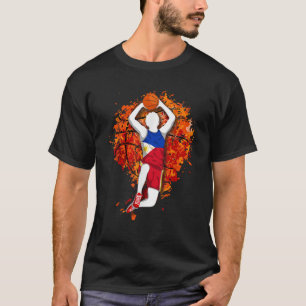 Camiseta Filipinas: Basquete - Bandeira Nacional Filipina S