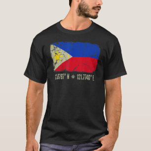 Camiseta Filipinas coordenam homens mulheres filipino he