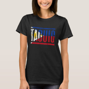 CAMISETA FILIPINAS DE TAGUIG COM SUA BANDEIRA DE FILIPINO O