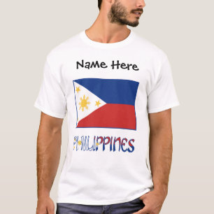 Camiseta Filipinas e Filipino Flag Personalizados
