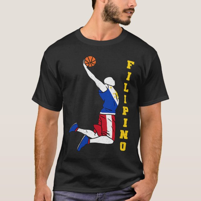 Camiseta Filipinas: Esportes de Basquete de Basquete (Frente)