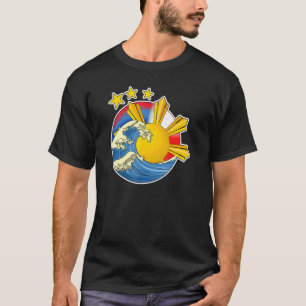 Camiseta Filipinas Filipino Japonês Japão Sinalizador Japin