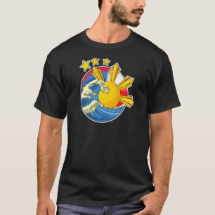 Camiseta Filipinas Filipino Japonês Japão Sinalizador Japin