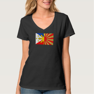 Camiseta Filipinas Filipino Japonês Japonês Sinalizador Fr