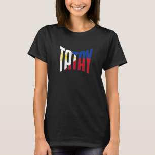 Camiseta Filipinas Filipino Lolo Pai de Bandeira Melhor