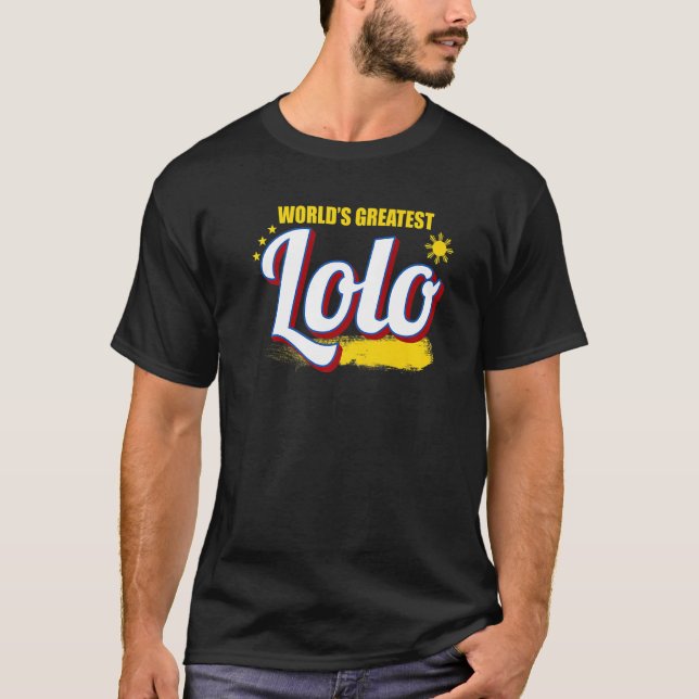 Camiseta Filipinas Filipino Lolo Pai Melhor Pai Uni (Frente)