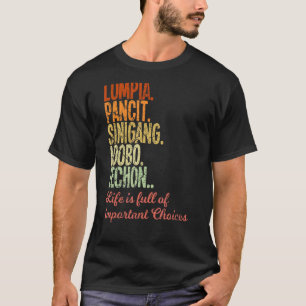 Camiseta Filipinas: Filipino Lumpia Pancit Sinigang Adobo
