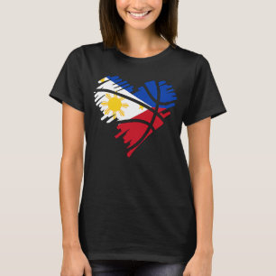 Camiseta Filipinas: Filipino Sport Basball Basball Heart