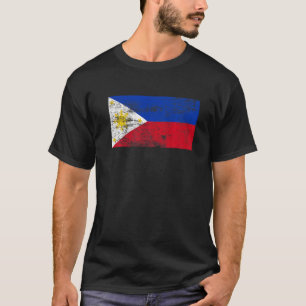 Camiseta Filipinas Flag Vintage Proud Filipinas Flag