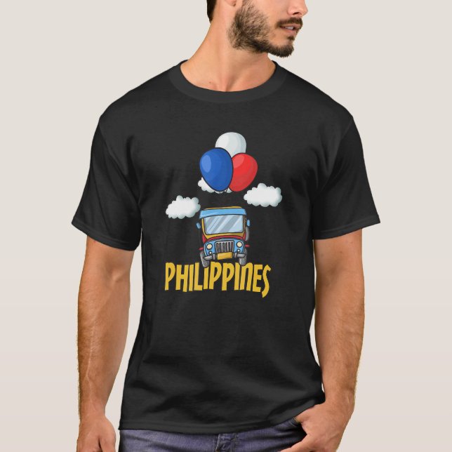 Camiseta Filipinas: ônibus de transporte aéreo Mabuha (Frente)