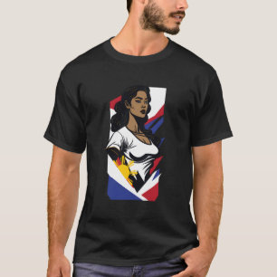 Camiseta Filipinas Pinay Filipina Pride Forte Mulher Orgulh
