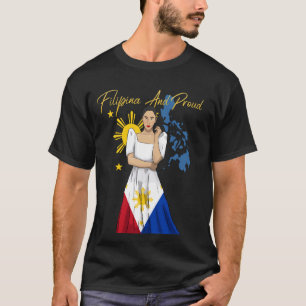 Camiseta Filipinas Pinay Filipina Pride Islands Flag Girl
