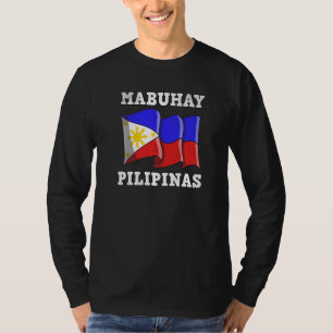 Camiseta Filipinas Pinay Orgulho Filipino Bandeira do País