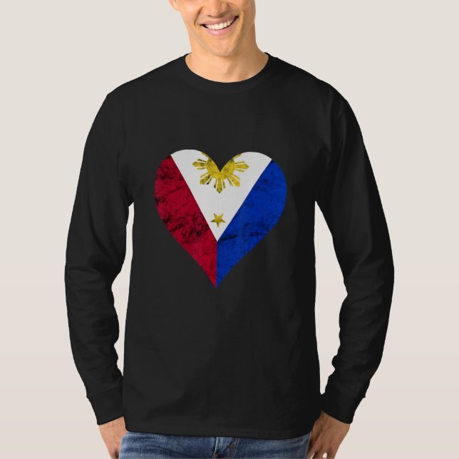 Camiseta Filipinas Pinoy Love Pride Filipino F (Frente)