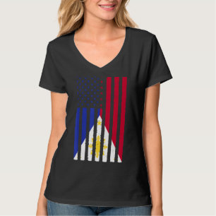 Camiseta Filipinas Raízes nos Estados Unidos Patrimônio da