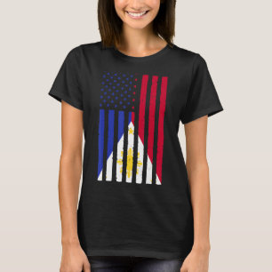 Camiseta Filipinas Raízes nos Estados Unidos Patrimônio da