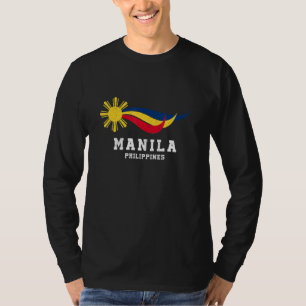 Camiseta Filipinas Sinalizador Filipino Sun Pinay Pinoy Pri