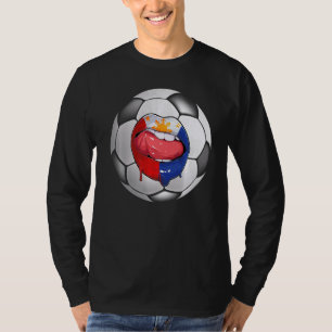 Camiseta Filipinas Soccer Fan Filipino Flag Mouth