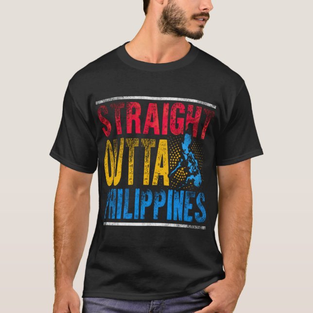 Camiseta Filipinas Straight Outta Filipinas (Frente)