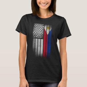 Camiseta Filipino American Flag Filipino Flag