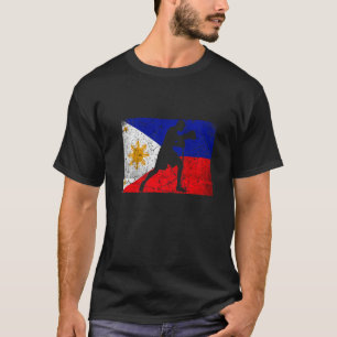 Camiseta Filipino Boxing - Bandeira Filipinas Boxando Filip